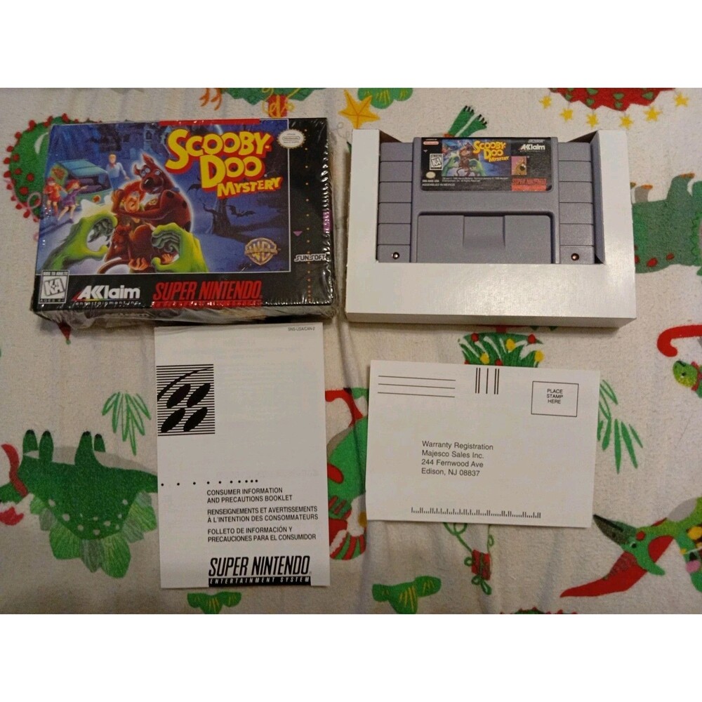Scooby-Doo Mystery Super Nintendo SNES In Box, No Manual